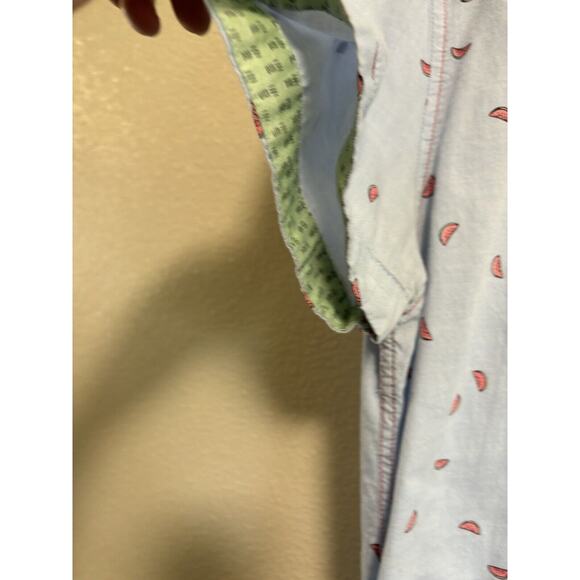 Sovereign Code Mens Sz S Button-Up Shirt Watermelon Print Summer Vacation Resort - Picture 5 of 10